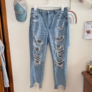 Distressed Mom Jeans
